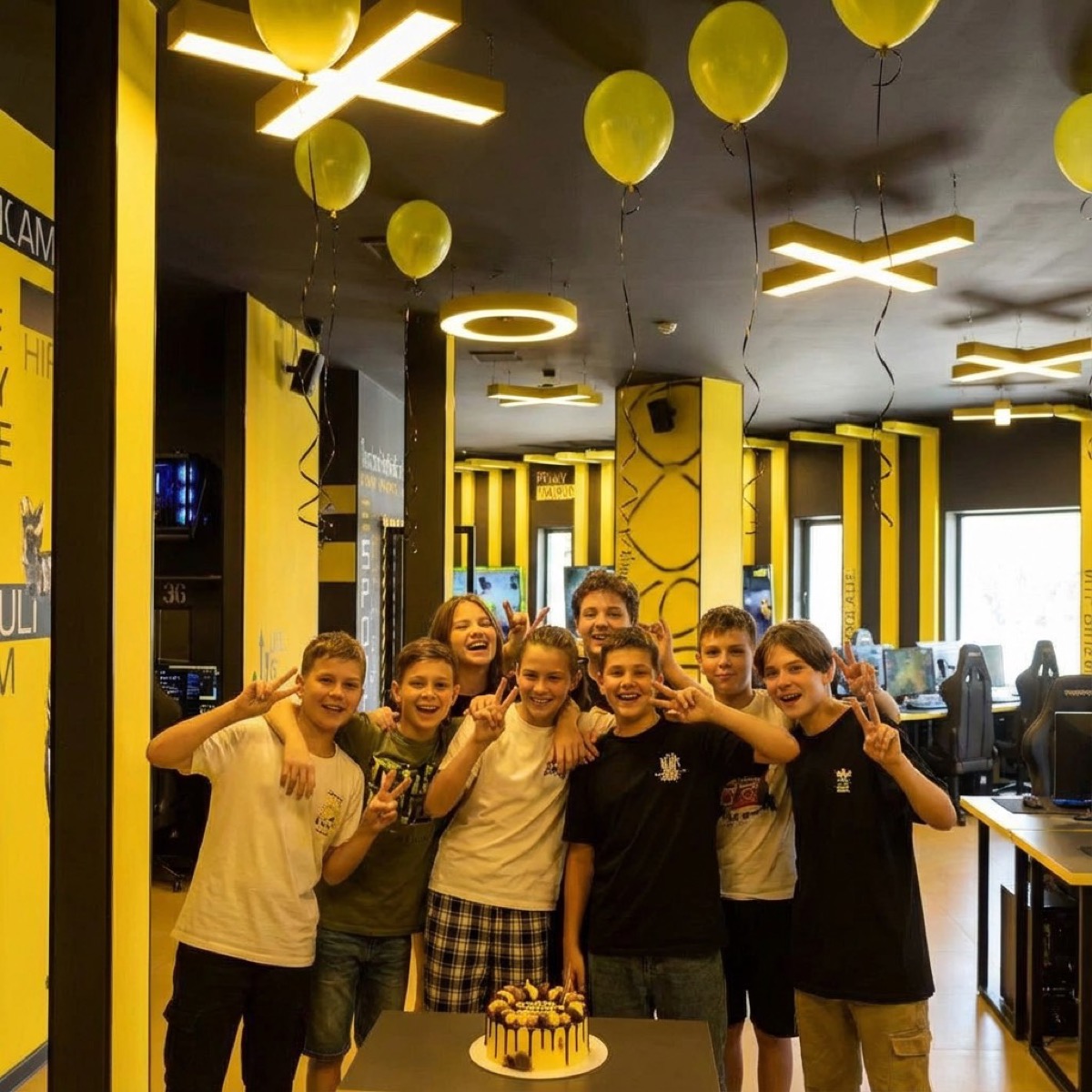 Happy guests at the party